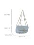 Women's Crossbody Bag Fashion Pleated Bag Small Bag Ruched Flap Bag