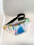 Fashion Trend Holographic Lady Fanny Pack Color Matching For Women