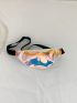 Fashion Trend Holographic Lady Fanny Pack Color Matching For Women