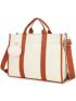 Minimalist Laptop Tote Bag for Women Work 15.6 inch Canvas Shoulder Bags Computer Messenger Purse Teacher Handbag Office Briefcase