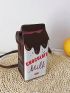 Mini Milk Box Design Novelty Bag Cute Crossbody Bag