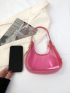 Mini Casual PVC Clear Woman Shoulder Bag Handbag Jelly Small Phone Bag With Zipper