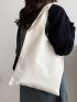 Figure Graphic Shopper Bag Double Handle