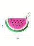 Watermelon Design Coin Purse Fuzzy Zipper Cute