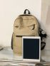 Medium Classic Backpack Casual Style With Bag Charm