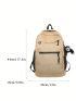 Medium Classic Backpack Casual Style With Bag Charm