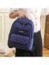 Women's Backpack 2023 New Fashion Fashion Medium Blue