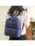 Women's Backpack 2023 New Fashion Fashion Medium Blue