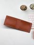 Litchi Embossed Small Wallet Bifold Vintage