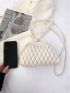 New Fashion Dome Bag Pure Color Casual Texture Pu Shoulder Bag