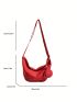 Neon Red Hobo Bag Funky With Coin Purse