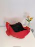 Neon Red Hobo Bag Funky With Coin Purse