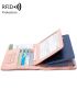 Letter Graphic Passport Case RFID Blocking Pink