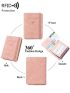 Letter Graphic Passport Case RFID Blocking Pink