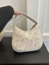 Medium Floral Woven Bag For Vacation