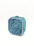 Mini Box Rhinestone Clutch Bag For Party Luxury Purse Hollow Crystal Evening Bag