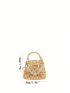 Summer Hollow Metal Crossbody Bag For Women Chain Mini Small Bag Fashion Party Shoulder Bag For Lady