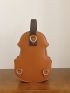 Mini Novelty Bag Violin Design PU With Zipper