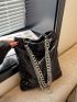 Fashionable Large Capacity Sequin Thick Chain Single Shoulder Crossbody Bag