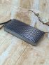 Snakeskin Embossed Long Wallet PU Fashionable