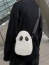 Cute Ghost Purse, Women's Pu Crossbody Bag, Shoulder Bag For Girls