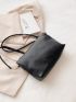 Minimalist Flap Square Bag Solid Color