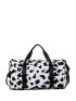 Cow Pattern Travel Bag Double Handle