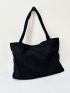 Minimalist Fluffy Shoulder Tote Bag