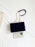 Mini Square Bag Studded Decor Chain Strap