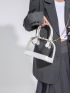 Fashionable Dome Bag Transparent Zipper Chain PVC