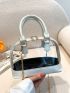 Fashionable Dome Bag Transparent Zipper Chain PVC