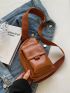 Minimalist Sling Bag Mini Brown For Daily