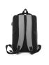 Two Tone Laptop Backpack Zipper Adjustable Strap Casual