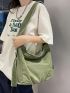 Large Hobo Bag With Zipper Canvas Casual