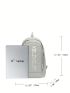 Letter Graphic Laptop Backpack Lightweight Zipper Fashion