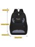 Colorblock Alphabet Pattern Multi-pocket Casual Backpack