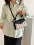 Two Tone Flap Square Bag Quilted Pattern