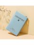 Letter Printed Minimalist Passport Holder