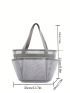 High Capacity Women Mesh Transparent Bag Double-Layer Heat Preservation Large Picnic Beach Bag