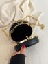 Mini Fashion Small Round Bag Hand-Held Lipstick Bag Chain Messenger Bag