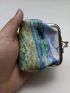 Mini Coin Purse Portable Oil Painting Purse Perfect For Small Items Car Key