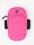 1pc Pink Polyester Running Arm Bag