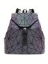 Geometric Pattern Women Backpack Travel Shoulder Bag Rucksack