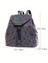 Geometric Pattern Women Backpack Travel Shoulder Bag Rucksack