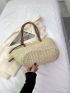 Oversized Straw Bag Double Handle For Vacation