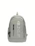 Medium Classic Backpack Letter Print Zipper