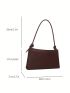 Crocodile Embossed Square Bag Fashion Style