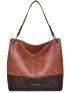 Purses and Handbags for Women Vegan Leather Top Handle Shoulder Handbags with Zipper