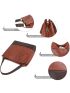 Purses and Handbags for Women Vegan Leather Top Handle Shoulder Handbags with Zipper