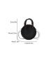 Mini Braided Detail Circle Bag Drawstring Design